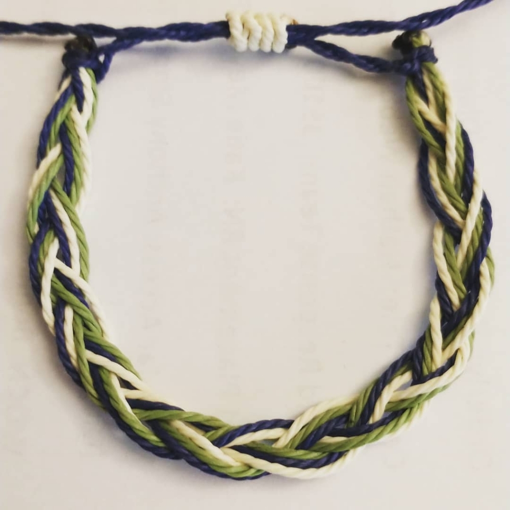 Cool Cat Braided Wax Thread bracelet